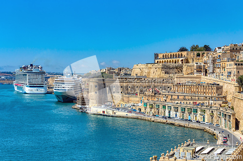 Image of Ancient city of Valletta exhibiting traditional architecture and historic churches in Malta