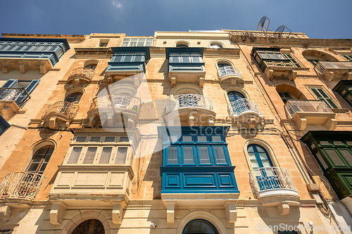 Image of Maltese house in Valletta, the capital of Malta.