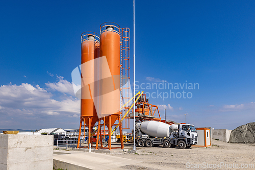 Image of Orange industrial cement plant