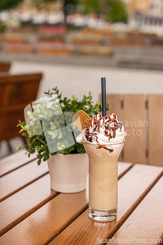 Image of Delicious milkshake with whipped cream