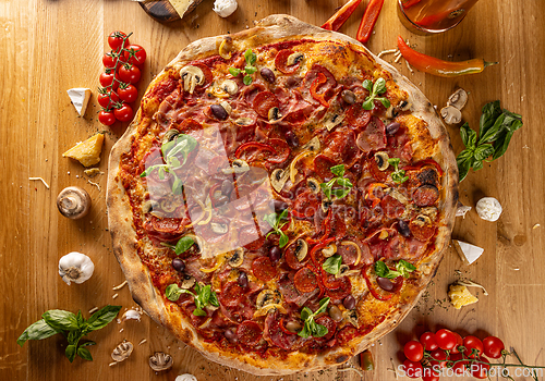 Image of Delicious homemade pizza