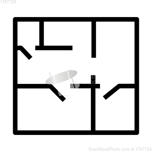 Image of Icon Of Apartment Plan