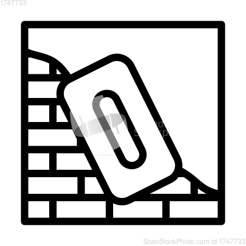 Image of Icon Of Plastered Brick Wall