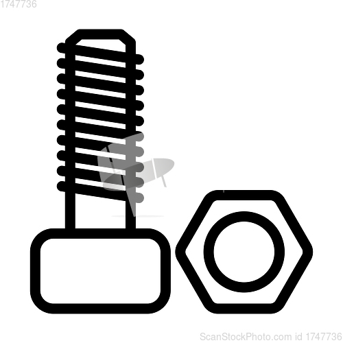 Image of Icon Of Bolt And Nut