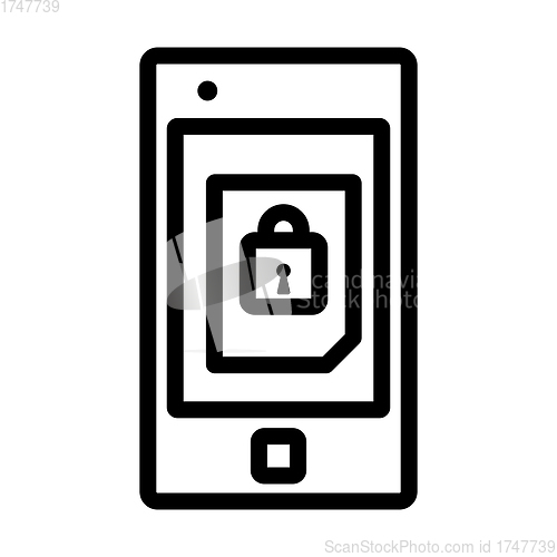 Image of Mobile Security Icon
