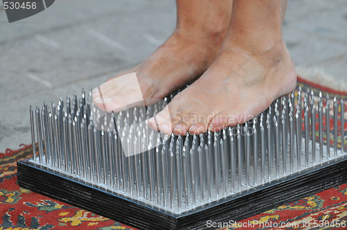 Image of bed of nails