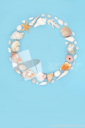 Image of Shell Wreath Summer Decoration