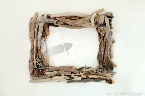 Image of Driftwood Wreath Abstract Frame Sculpture