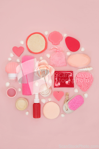 Image of Rose Flower Skincare Feminine Beauty Treatment Products