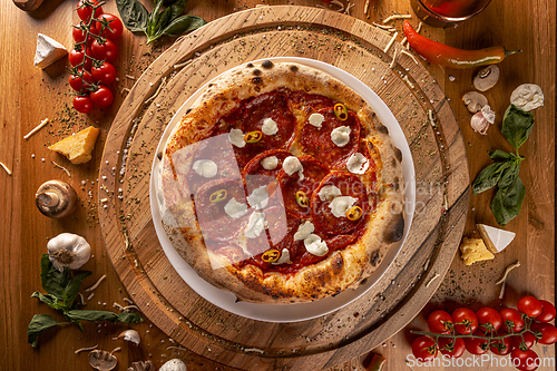 Image of Delectable pepperoni pizza