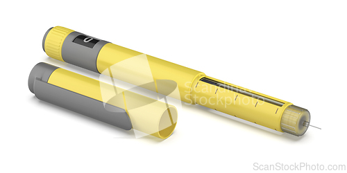 Image of Yellow insulin pen