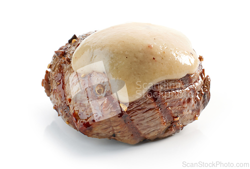 Image of freshly grilled juicy beef fillet steak 