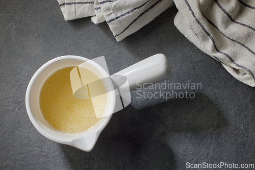 Image of bowl of melted butter