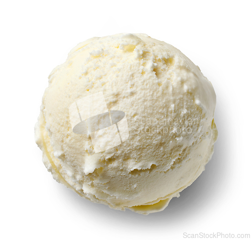 Image of vanilla ice cream scoop