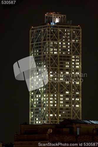 Image of skycraper building night