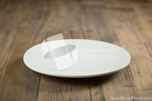 Image of empty white plate