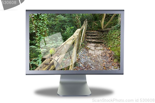 Image of lcd monitor flat screen