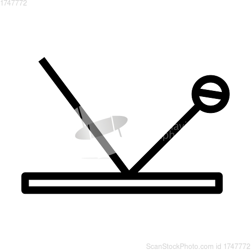 Image of Cricket Ball Trajectory Icon