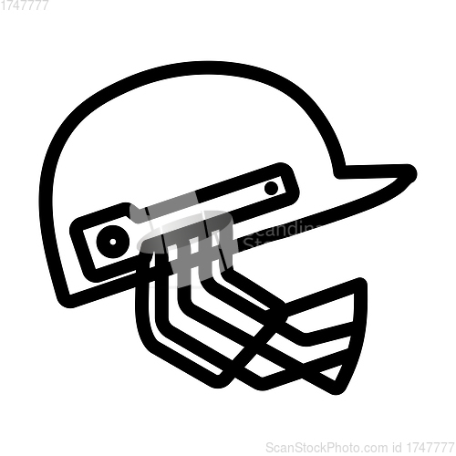 Image of Cricket Helmet Icon
