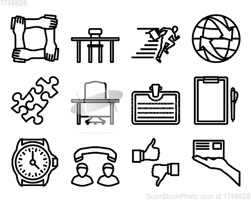 Image of Business Icon Set