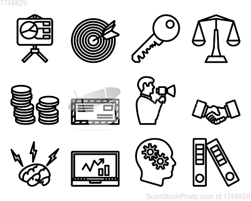 Image of Business Icon Set