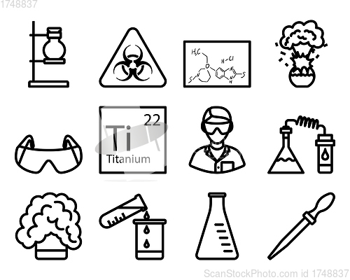 Image of Chemistry Icon Set