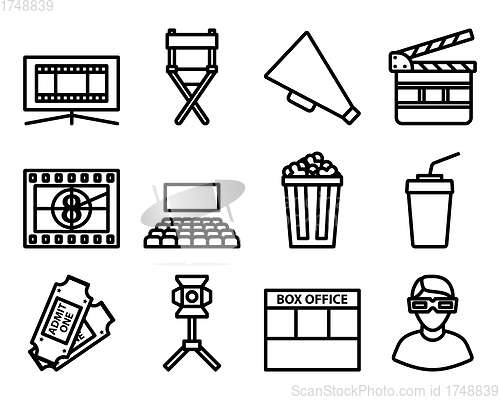 Image of Cinema Icon Set