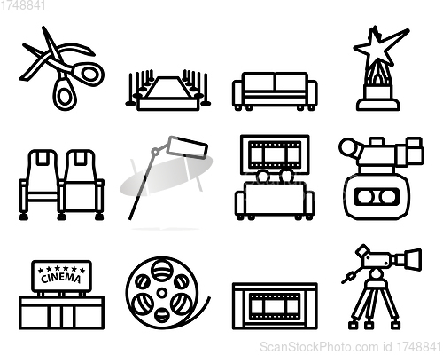Image of Cinema Icon Set