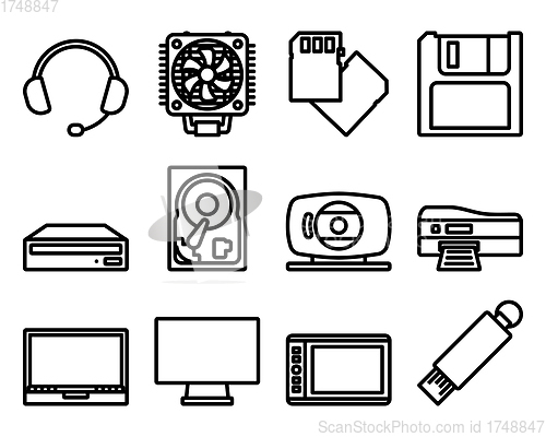 Image of Computer Icon Set