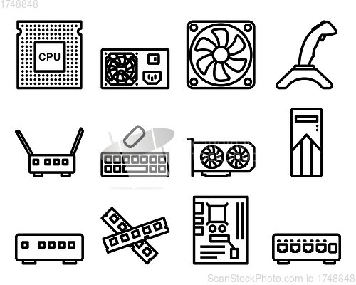 Image of Computer Icon Set