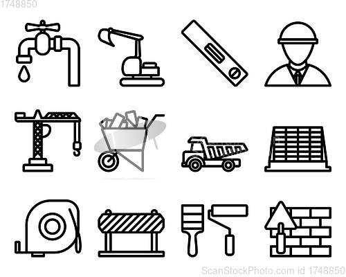 Image of Construction Icon Set