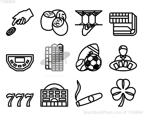 Image of Gambling Icon Set
