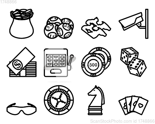 Image of Gambling Icon Set