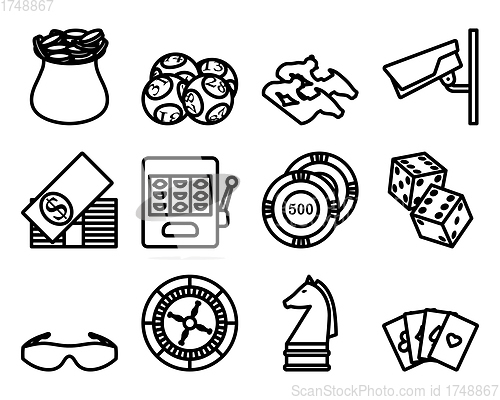 Image of Gambling Icon Set
