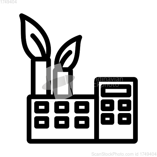 Image of Ecological Industrial Plant Icon