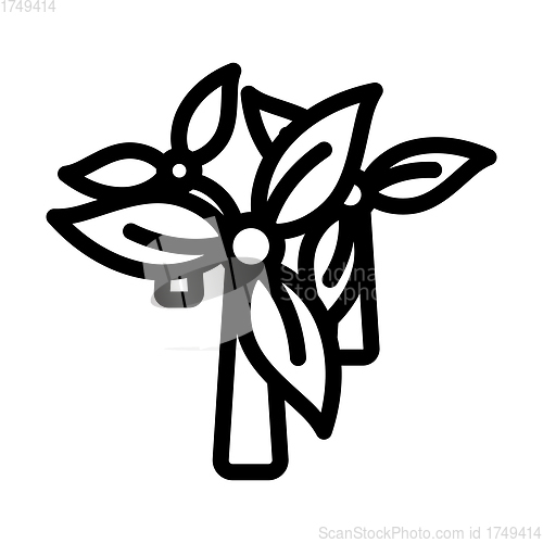 Image of Wind Mill With Leaves In Blades Icon