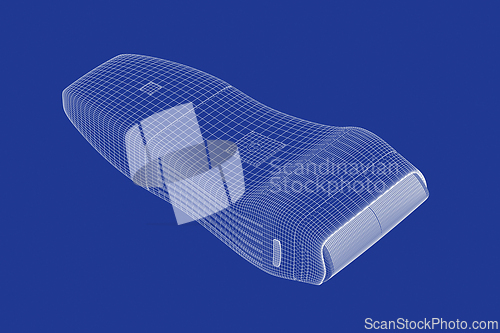 Image of 3d model of electric shaver