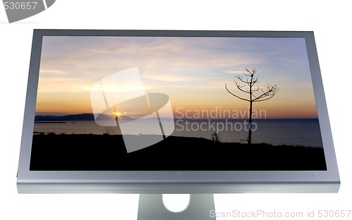 Image of lcd monitor flat screen