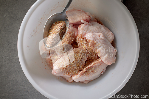 Image of process of making crispy chicken wings