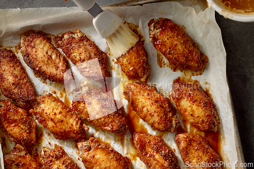 Image of baked crispy chicken wings
