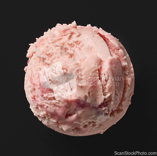Image of pink ice cream ball
