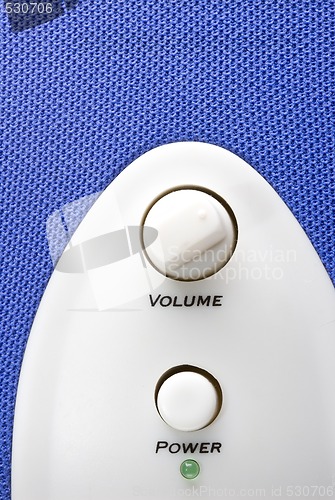 Image of blue speaker