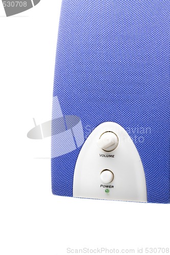 Image of blue speaker