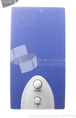 Image of blue speaker