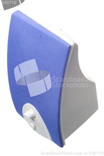 Image of blue speaker