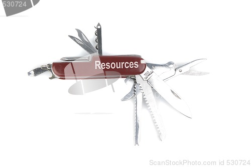 Image of marketing red swiss army pocket knife tool