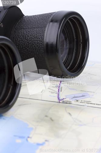 Image of isolated binoculars