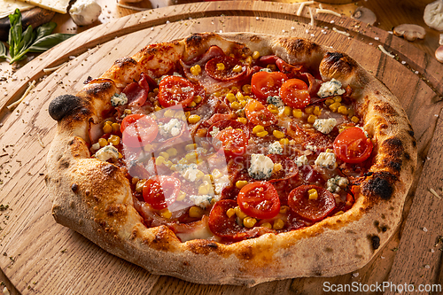 Image of Gourmet homemade pizza