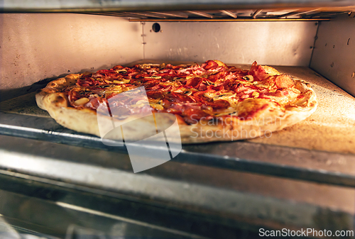 Image of Commercial kitchen pizza
