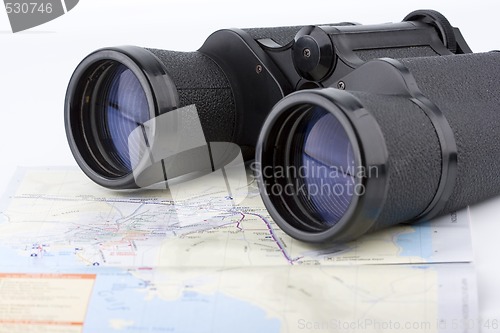 Image of isolated binoculars